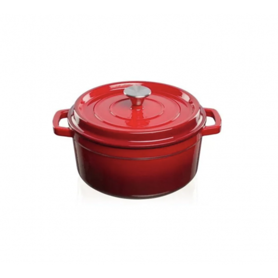Garnek Grand Feu czerwony, 4,7 l